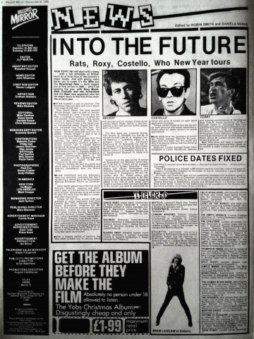 Record Mirror, December 6, 1980 - The Elvis Costello Wiki