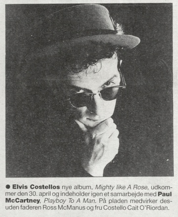 Gaffa, April 1991 - The Elvis Costello Wiki