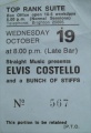 1977-10-19 Brighton ticket 2