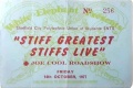 1977-10-14 Sheffield ticket