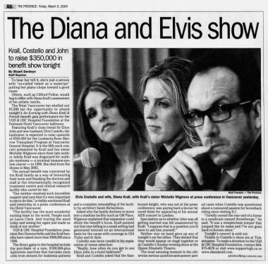 Vancouver Province, March 5, 2004 - The Elvis Costello Wiki