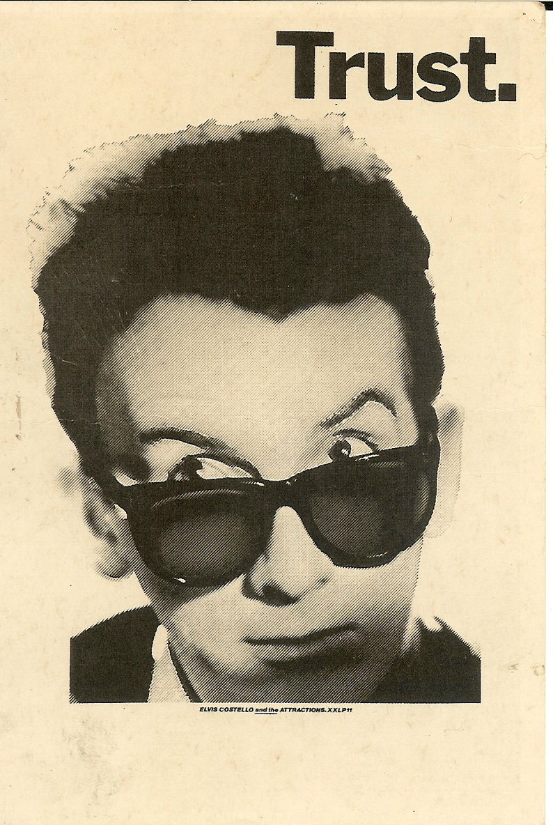 File:1981 Trust poster BW large.jpg.jpg - The Elvis Costello Wiki