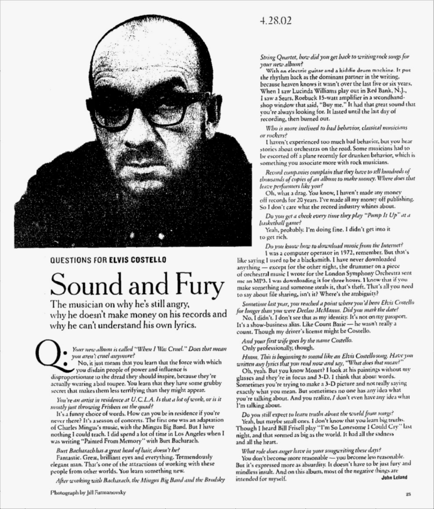 File2002 04 28 New York Times Magazine Page 25 The Elvis Costello Wiki