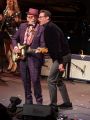 Elvis Costello and Hugh Jackman; photo by Charley Crespo.